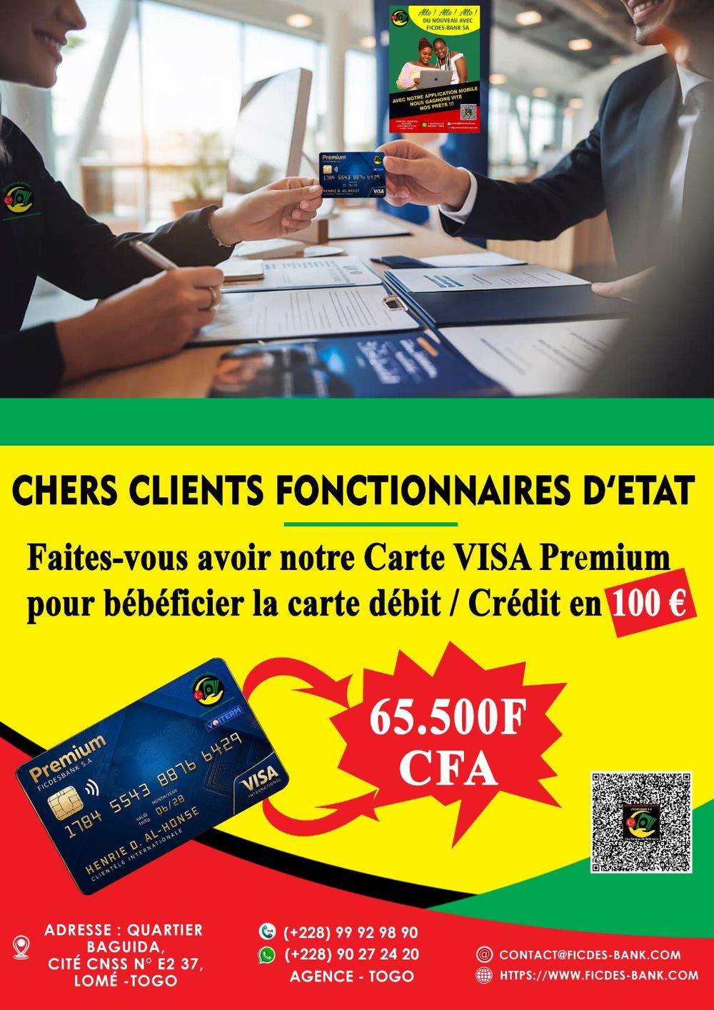 Offre Carte VISA Premium fonctionnaires